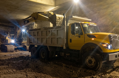 Movimiento de tierras en  Metro de Quito
